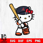 Arizona Diamondbacks Hello Kitty sport 6 Svg Eps Dxf Png File, Digital Download, Instant Download