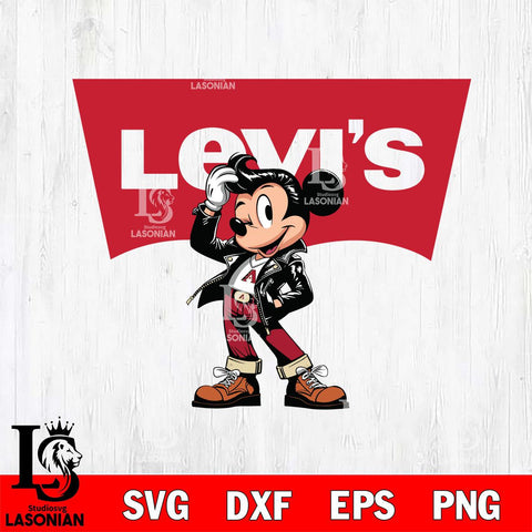 Arizona Diamondbacks Levis Mickey Mouse Svg Eps Dxf Png File, Digital Download, Instant Download