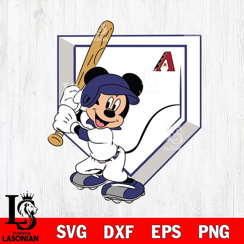 Arizona Diamondbacks Mickey 2 Svg Eps Dxf Png File, Digital Download, Instant Download