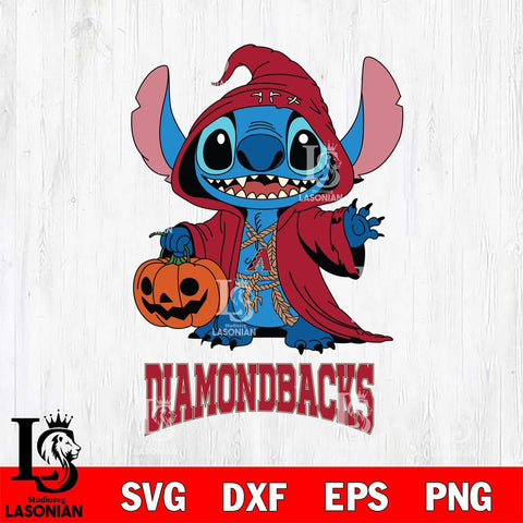 Arizona Diamondbacks Stitch Horror Svg Eps Dxf Png File, MLB svg, Digital Download, Instant Download