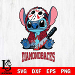 Arizona Diamondbacks Stitch Jason Voorhees Svg Eps Dxf Png File, MLB svg, Digital Download, Instant Download