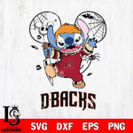 Arizona Diamondbacks Stitch Michael Halloween Svg Eps Dxf Png File, Digital Download, Instant Download