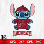 Arizona Diamondbacks Stitch Mummy Svg Eps Dxf Png File, MLB svg, Digital Download, Instant Download