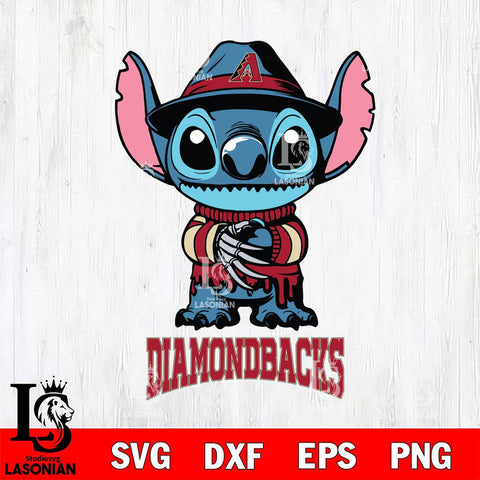 Arizona Diamondbacks Stitich Freddy Krueger Svg Eps Dxf Png File, MLB svg, Digital Download, Instant Download