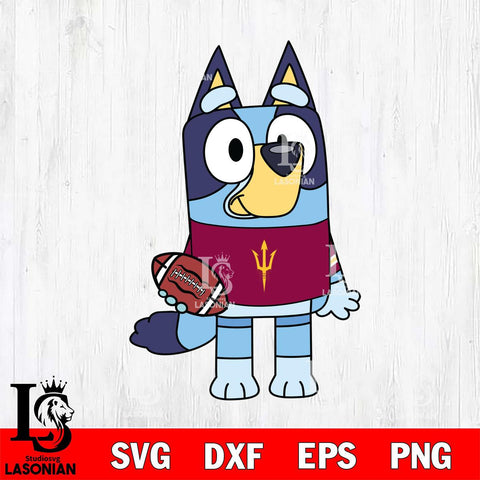 Arizona State Sun Devils Bluey 2 Svg Eps Dxf Png File, Digital Download, Instant Download