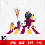 Arizona State Sun Devils Bluey 6 Svg Eps Dxf Png File, Digital Download, Instant Download