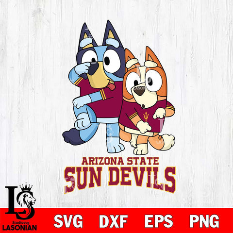 Arizona State Sun Devils Bluey Chilli Dance Mode Svg Eps Dxf Png File, Digital Download, Instant Download