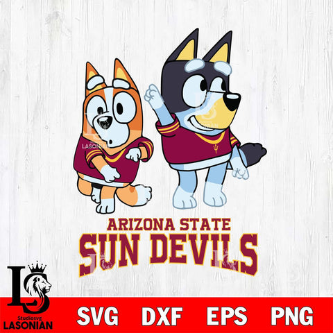 Arizona State Sun Devils Bluey Chilli Mode Dance Svg Eps Dxf Png File, Digital Download, Instant Download