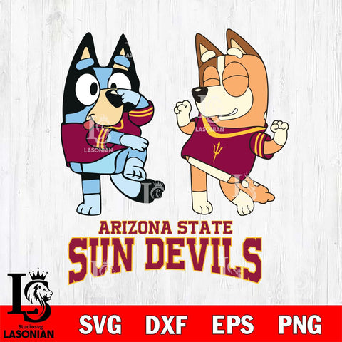 Arizona State Sun Devils Bluey Chilli Sport Svg Eps Dxf Png File, Digital Download, Instant Download