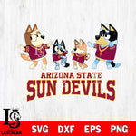 Arizona State Sun Devils Bluey Dance Squats Svg Eps Dxf Png File, Digital Download, Instant Download