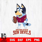 Arizona State Sun Devils Bluey Football Sport Svg Eps Dxf Png File, Digital Download ,Instant Download, Cricut File