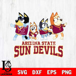 Arizona State Sun Devils Bluey Mode Dance Squats Svg Eps Dxf Png File, Digital Download, Instant Download