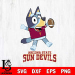 Arizona State Sun Devils Bluey Sport Football Svg Eps Dxf Png File,NCAA Svg Files,Bluey svg ,Digital Download ,Instant Download, Cricut File