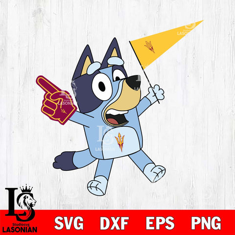 Arizona State Sun Devils Bluey flag Svg Eps Dxf Png File, Digital Download, Instant Download