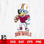 Arizona State Sun Devils Bluey rugby Svg Eps Dxf Png File, Digital Download ,Instant Download, Cricut File