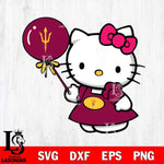 Arizona State Sun Devils Cute Hello Kitty 2 Svg Eps Dxf Png File, Digital Download, Instant Download