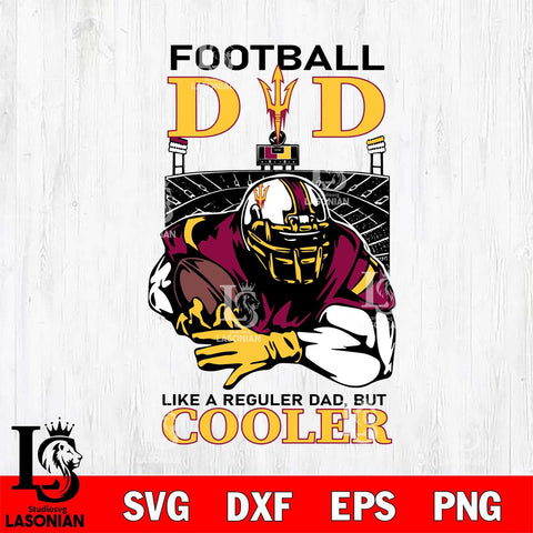 Arizona State Sun Devils Football Dad Cooler Svg Eps Dxf Png File, Digital Download, Instant Download