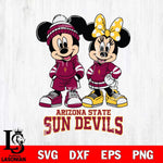 Arizona State Sun Devils Mickey Minnie Rugby Hoodie Svg Eps Dxf Png File, NCAA svg , File Cut , Digital Download , Instant Download, Cut Svg Files