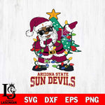 Arizona State Sun Devils Santa Claus Ugly Christmas Svg dxf eps png pdf file,NCAA svg,Digital Download,Cricut file