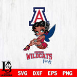 Arizona Wildcats Beauty Black Fairy Betty Boop, Svg Eps Dxf Png File, Digital Download