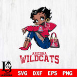 Arizona Wildcats Betty Boop Black Fan Girl Svg Eps Dxf Png File, Digital Download, Instant Download