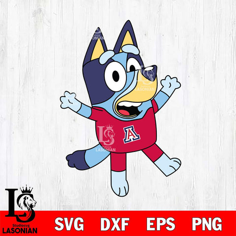 Arizona Wildcats Bluey 3 Svg Eps Dxf Png File, Digital Download, Instant Download