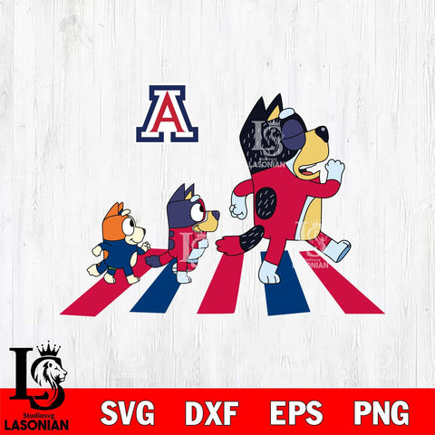 Arizona Wildcats Bluey 6 Svg Eps Dxf Png File, Digital Download, Instant Download