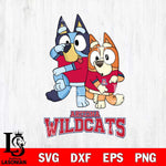 Arizona Wildcats Bluey & Bingo Svg Eps Dxf Png File, NCAA svg, Digital Download, Instant Download