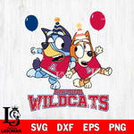 Arizona Wildcats Bluey & Bingo 2 Svg Eps Dxf Png File, NCAA svg, Digital Download, Instant Download