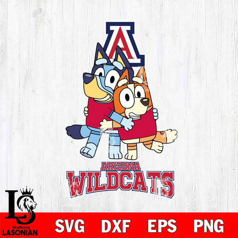 Arizona Wildcats Bluey & Bingo 3 Svg Eps Dxf Png File, NCAA svg, Digital Download, Instant Download