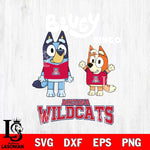 Arizona Wildcats Bluey & Bingo 4 Svg Eps Dxf Png File, NCAA svg, Digital Download, Instant Download