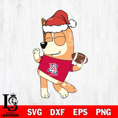 Arizona Wildcats Bluey Chilli Christmas Svg Eps Dxf Png File, Digital Download, Instant Download