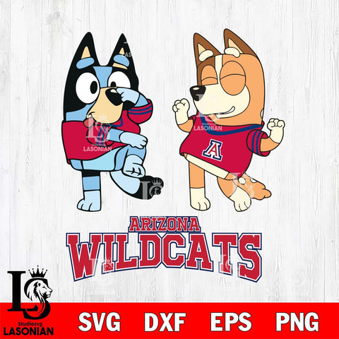 Arizona Wildcats Bluey Chilli Sport Svg Eps Dxf Png File, Digital Download, Instant Download