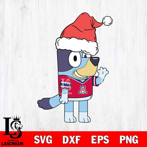 Arizona Wildcats Bluey Christmas Svg Eps Dxf Png File, Digital Download, Instant Download