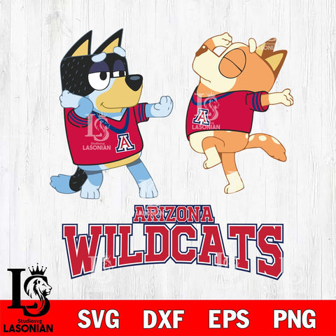 Arizona Wildcats Bluey Dance Svg Eps Dxf Png File, Digital Download, Instant Download