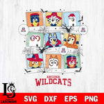 Arizona Wildcats Bluey Halloween Sport Svg Eps Dxf Png File, Digital Download, Instant Download