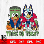 Arizona Wildcats Bluey Halloween Trick or Treat Svg Eps Dxf Png File, Digital Download, Instant Download