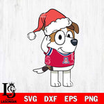 Arizona Wildcats Bluey Jack Christmas Svg Eps Dxf Png File, Digital Download, Instant Download