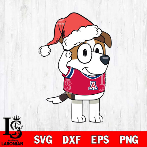 Arizona Wildcats Bluey Jack Christmas Svg Eps Dxf Png File, Digital Download, Instant Download