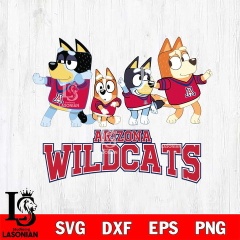 Arizona Wildcats Bluey Mode Dance Squats Svg Eps Dxf Png File, Digital Download, Instant Download