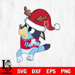 Arizona Wildcats Bluey Santa Claus Christmas Svg Eps Dxf Png File, Digital Download, Instant Download