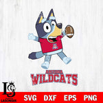 Arizona Wildcats Bluey Sport Football Svg Eps Dxf Png File,NCAA Svg Files,Bluey svg ,Digital Download ,Instant Download, Cricut File