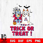 Arizona Wildcats Bluey Trick or Treat Halloween Svg Eps Dxf Png File, Digital Download, Instant Download