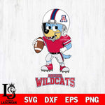 Arizona Wildcats Bluey rugby Svg Eps Dxf Png File, Digital Download ,Instant Download, Cricut File