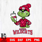 Arizona Wildcats Boujee Grinch Heart Christmas Cut Files Cricut, Svg Dxf Eps Png file, Digital download , Silhouette