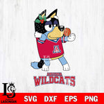 Arizona Wildcats Christmas Bluey Bandit Heeler Cut Files,Bluey Cricut,Christmas Svg , Bluey svg , Digital Download, dxf eps png pdf file