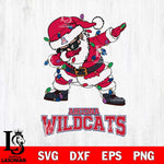 Arizona Wildcats Dabbing Santa Claus Ugly Christmas Svg dxf eps png pdf file,NCAA svg,Digital Download,Cricut file