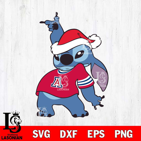 Arizona Wildcats Disney Lilo & Stitch Christmas Svg Eps Dxf Png File, Digital Download, Instant Download