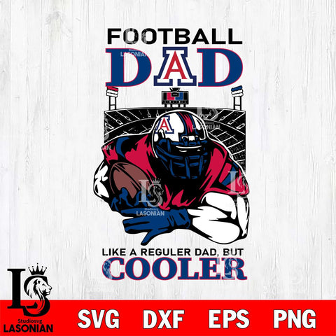 Arizona Wildcats Football Dad Cooler Svg Eps Dxf Png File, Digital Download, Instant Download