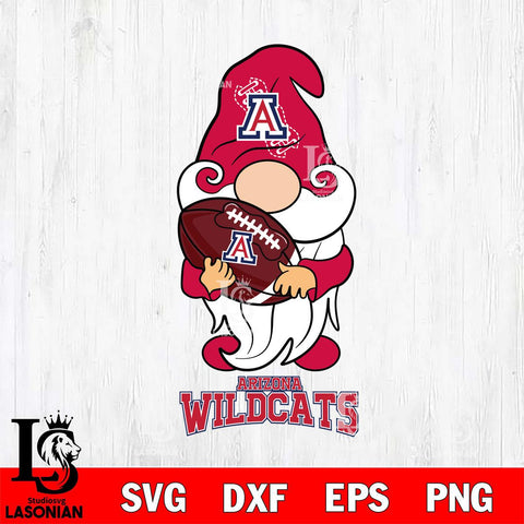 Arizona Wildcats Gnomes Christmas football Svg Eps Dxf Png File, Digital Download, Instant Download